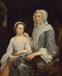 Retrato de uma senhora idosa e de uma rapariga