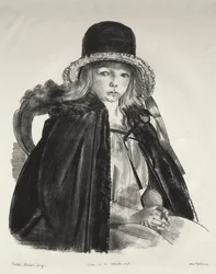 Jean com chapéu preto