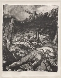 Série de guerra: A carga, pormenor esquerdo