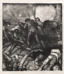 Série da guerra: A carga, pormenor direito, primeiro estado