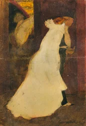 Saída do teatro, 1898