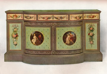 Secretária conveniente, c1785