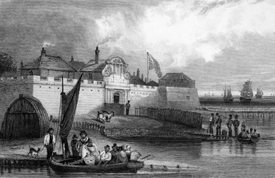 Tilbury Fort, Essex, gravado por Henry Adlard, c.1832