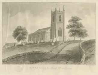 Igreja das Pedras: desenho sépia