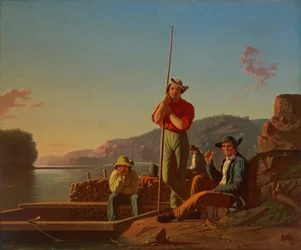 O barco de madeira