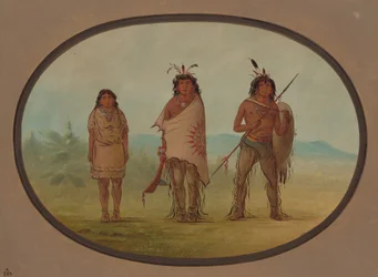 Um chefe Yuma, sua filha e um guerreiro, 18551869.