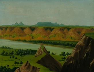 Big Bend no Alto Missouri, 1900 milhas acima de St. Louis
