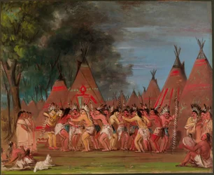 Dança dos chefes, foz do rio Teton