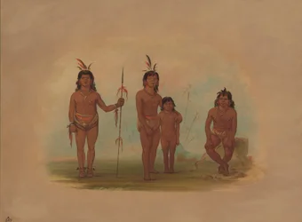Quatro índios Goo-a-give, 18541869.