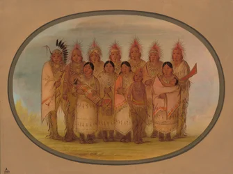 Índios de Iowa que visitaram Londres e Paris, 18611869.