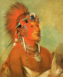 Jee-hé-o-hó-shah, não pode ser derrubado, um guerreiro, 1832.