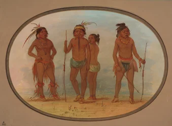 Membros da Tribo Botocudo,