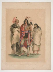 Índios norte-americanos, pl. 1 da carteira indígena norte-americana