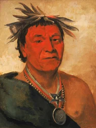 O-ho-páh-sha, Pequeno Grito, um Distinto Guerreiro, 1831.