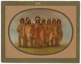 Índios Ojibbeway em Paris