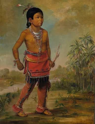 Osceola Nick-a-no-chee, um menino, 1840.