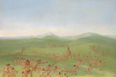 Sham Fight, Rapazes de Mandan
