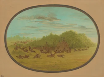 Luta simulada dos Camanches, 18611869.