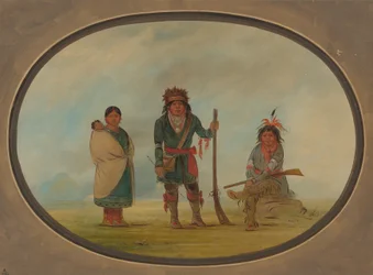 Três índios Micmac, 18611869.