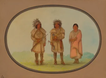 Três índios Peoria, 18611869.