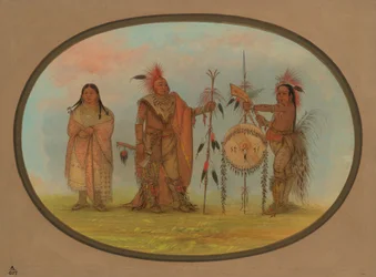 Dois Chefes Saukie e uma Mulher, 18611869.