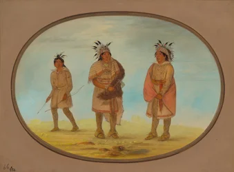 Dois Guerreiros Weeah e uma Mulher, 18611869.