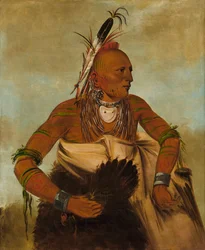 Wa-ho-béck-ee e Handsome Brave, 1834.