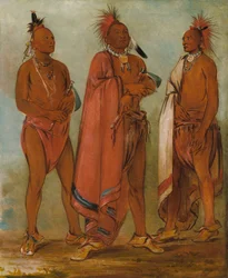 Wa-másh-ee-sheek, Aquele que leva; Wa-chésh-uk, Guerra; Mink-chésk, Três jovens ilustres