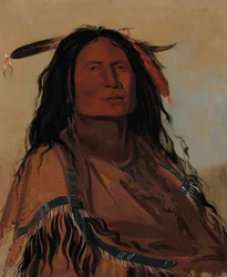 Wúk-mi-ser, Corn, um guerreiro Miniconjou, 1832.