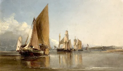 Barcos que entram no Medway