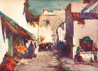 Na Rua Uma Cena em Tânger, c1903 1903-1904