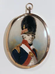 Miniatura de 1º Lord Bloomfield em uniforme militar