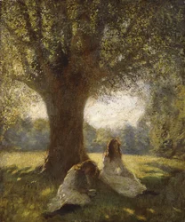 A Shady Spot, c.1920 (óleo sobre tela)