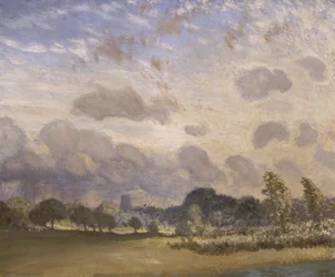 Igreja de Clavering (óleo sobre tela)