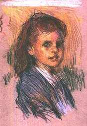 Cabeça de uma menina