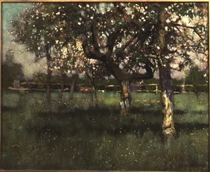Cena do pomar, meados da década de 1880