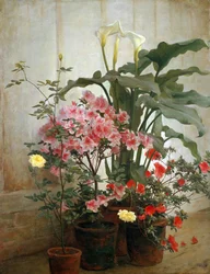 Lado de uma estufa, 1870-80.