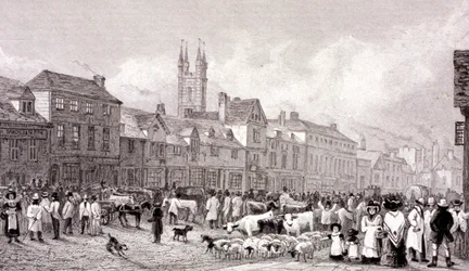Smithfield Market, Londres, c1830
