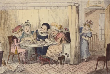 "Um junto curioso de elfos ou ouvintes caluniadores raramente ouve bem de si", 1835