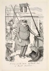 Um homem muito bom, sem dúvida, mas um Bad Sailor !, pub. 1845