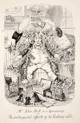 Sr. John Bull em um dilema ou os efeitos antecipados das chamadas ferroviárias, pub. 1845