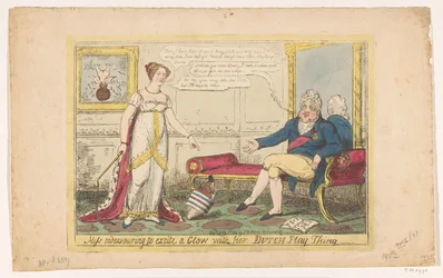 Prinses Charlotte uitgespeeld met haar Hollandse tol, 1814
Falta de esforço para excitar um Glow com a sua Coisa de Jogo Holandesa (título sobre o objecto)