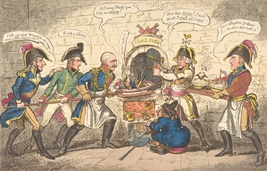 Os padeiros aliados ou o sapo corso no buraco, 1 de abril de 1814., 1 de abril de 1814.