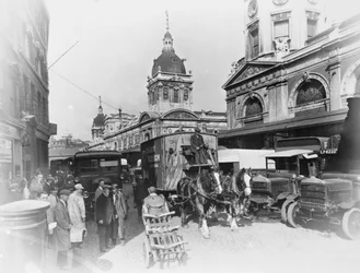 Smithfield Market, Londres, entre 1920 e 1930