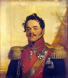 Retrato do Conde Nikolai Grigoryevich Shcherbatov (1777-1845) - George Dawe (1781-1829). Óleo sobre tela, antes de 1825. Dimensão : 70x62,5 cm. Eremitério do Estado, São Petersburgo