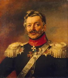 Retrato do Conde Geral Peter Petrovich von der Pahlen 1777-1864, antes de 1825