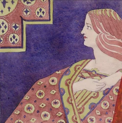 Estudo [para painel decorativo], c.1898-1901 (aquarela)