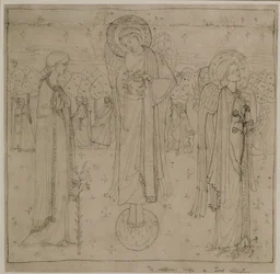 A Maravilhosa Forma do Amor Recuando, c.1898-1901 (lápis)