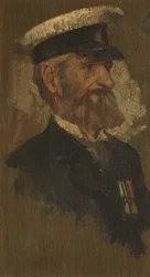 Retrato de E. Gillard, R. Bgde., c. 1920 (óleo sobre painel)