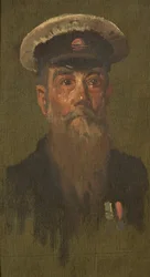 Retrato de J. Brooks, 6º Dragoons, c. 1920 (óleo sobre painel)